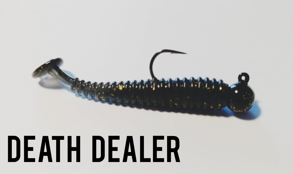 2 - PADDLE TAIL MINNOWS – Tagged trout fishing – Ghoulie Jigs